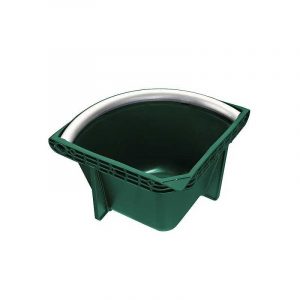 COMEDERO DE RINCÓN CON BORDE DE ALUMINIO