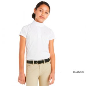 POLO CONCURSO ARIAT APTOS MANGA CORTA NIÑA