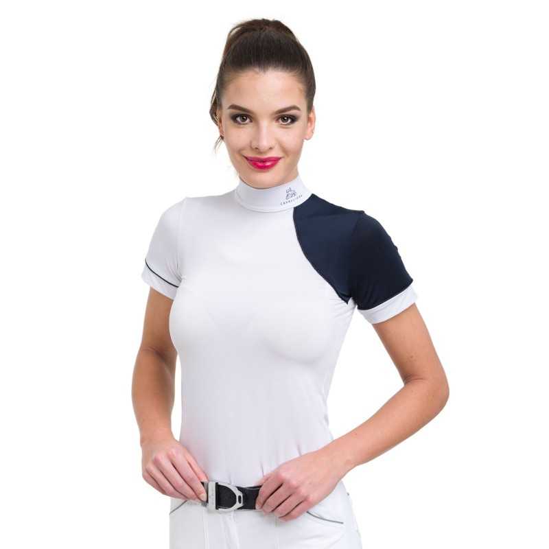 CAMISETA HÍPICA DE CONCURSO SIMPLY DAME MANGA CORTA CAVALLIERA - Imagen 2