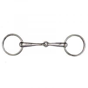FILETE PARTIDO, EMBOCADURA MEDIA, ACERO INOX