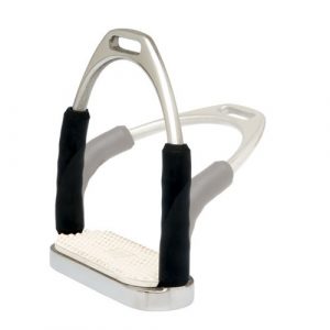 ESTRIBO INGLES SEFTON COMPACTO FLEXIBLE INOXIDABLE CON TACO (PAR)
