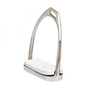 ESTRIBO INGLES SEFTON COMPENSADO DOBLE INOXIDABLE CON TACO (PAR)