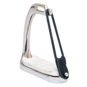 ESTRIBO INGLES SEFTON SEGURIDAD INOXIDABLE CON GOMA LATERAL Y TACO (PAR)