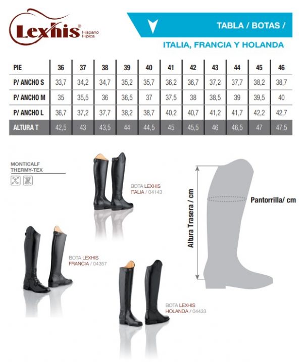 BOTA LEXHIS HOLANDA (PAR) - Imagen 5