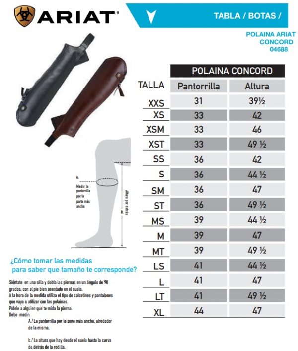POLAINA ARIAT CONCORD (PAR) - Imagen 6