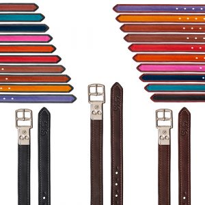 ACION ESTRIBO BATES CUERO LUXE LEATHER CON HEBILLAS (PAR)