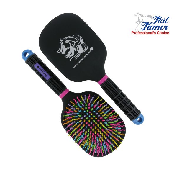 CEPILLO PROFESSIONAL'S CHOICE TAIL TAMER PARA CRINES Y COLA RAINBOW PLANO