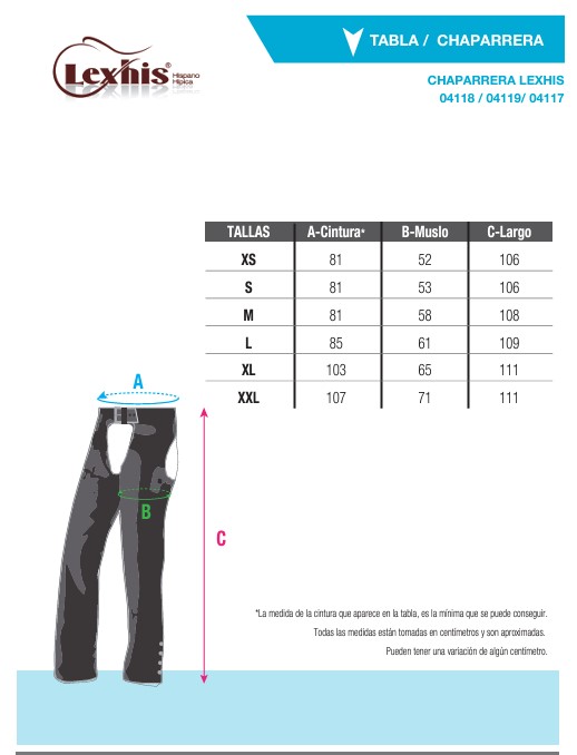 CHAPARRERA LEXHIS CUERO - Imagen 2