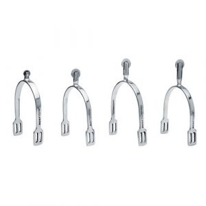 ESPUELA INGLESA SEFTON HOMBRE PUNTA RECTA INOXIDABLE CON RULETA PLANA (PAR)