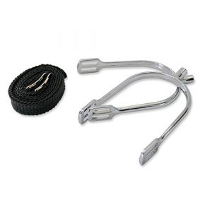 ESPUELA INGLESA HH NIÑO PUNTA RECTA CROMADA SIN RULETA (PAR)