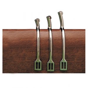 ESPUELA INGLESA HH MUJER PUNTA RECTA CROMADA CON RULETA CON PINCHOS (PAR)