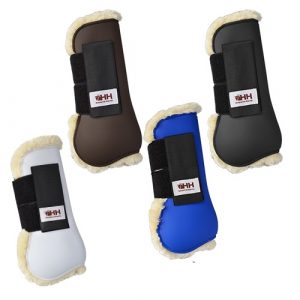 PROTECTOR HH DELUXE TENDON DELANTERO CON BORREGUILLO (PAR)