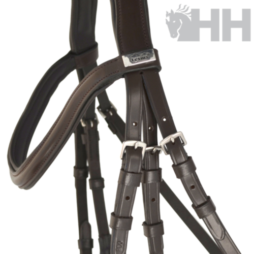 CABEZADA INGLESA LEXHIS AGNES CON RIENDAS LONA - Imagen 4